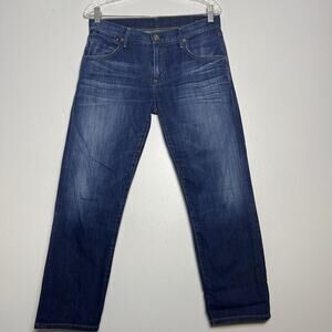 Citizens of Humanity Womens Dylan Drop Rise Cropped Jeans Sz 27 Denim Blue Slim